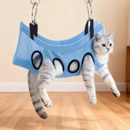 Hands-Free Grooming Hammock for Dogs & Cats